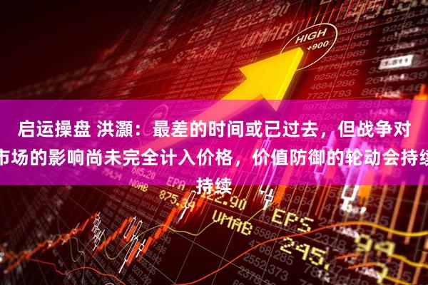 启运操盘 洪灝：最差的时间或已过去，但战争对市场的影响尚未完全计入价格，价值防御的轮动会持续