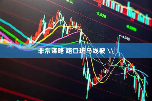 非常谋略 路口斑马线被 \