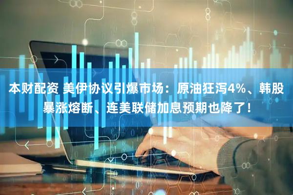 本财配资 美伊协议引爆市场：原油狂泻4%、韩股暴涨熔断、连美联储加息预期也降了！