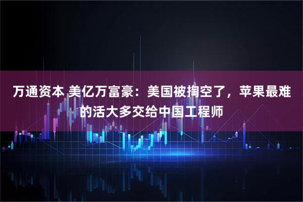 万通资本 美亿万富豪：美国被掏空了，苹果最难的活大多交给中国工程师